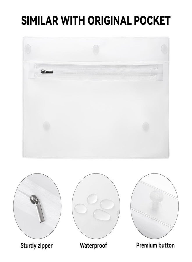 MITCHENIFY Clear Zipper Pouches Insert Compatible with Simple Modern Bag Large/Extra Large, Accessories for Rubber Beach Bag, Waterproof Plastic Pouches Inside, 2 Packs - Image 4
